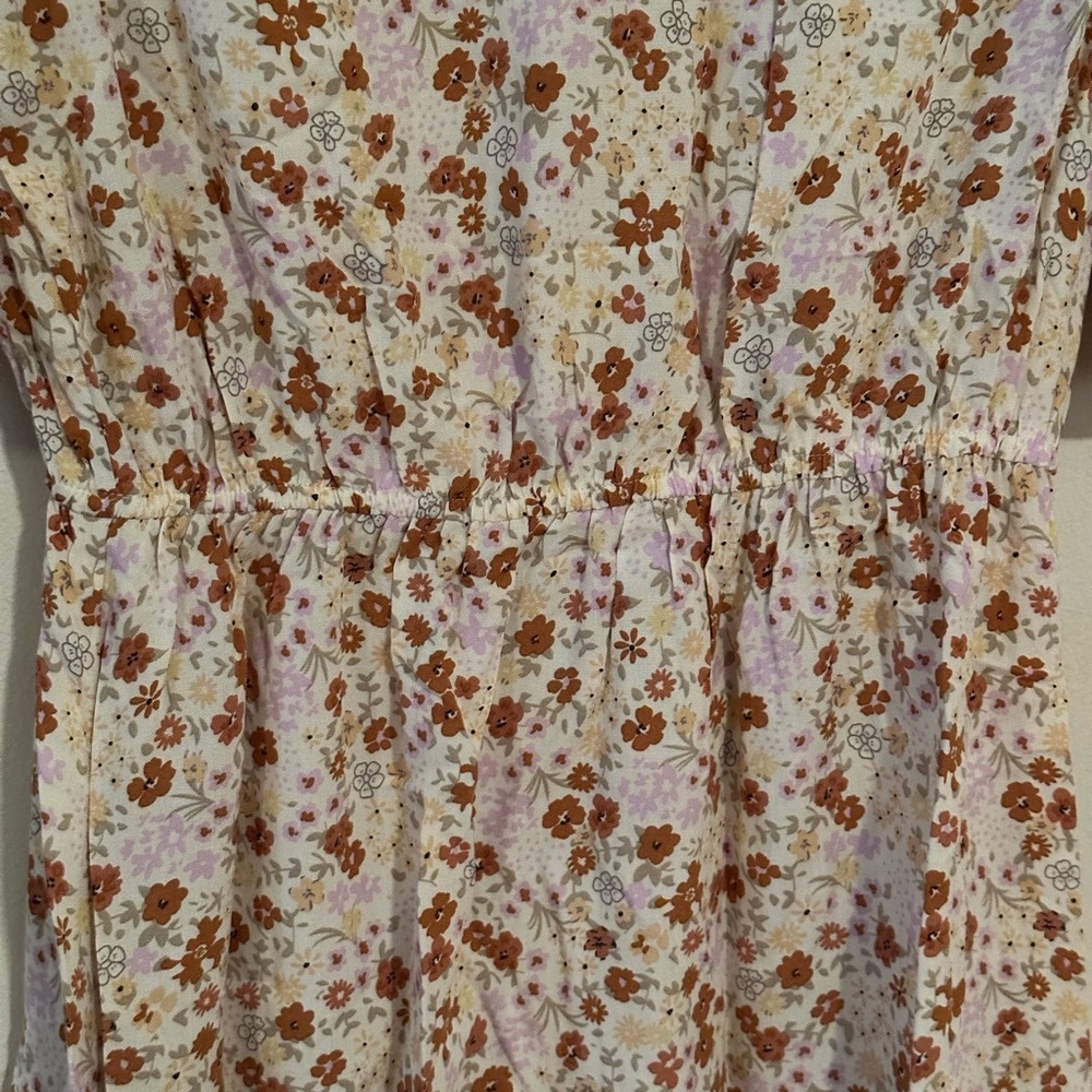 Miss Selfridge Floral Midi Dress - White and Pink - Picture 5 of 9